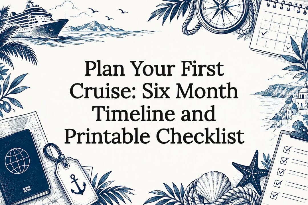 Plan Your First Cruise: Six Month Timeline and Printable Checklist